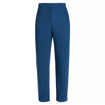 Pleated Knit Pants Homme Plissé Issey Miyake