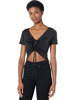 Tie Front Cutout Bodysuit Wayf