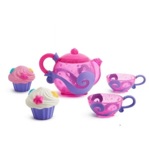 Munchkin® Toddler Bath Tea and Cupcake Set, Pink, 5 Piece Set, Unisex Munchkin