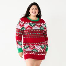 Плюс размер Праздничное платье-свитер Celebrate Together Snowflake Celebrate Together