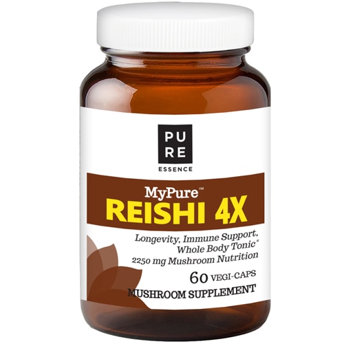 Pure Essence Labs MyPure™ Reishi 4X — 2250 мг — 60 растительных капсул Pure Essence