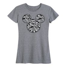 Женская футболка с метаграфическим рисунком Disney's Mickey Mouse Disney