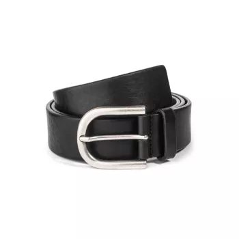 Oval Buckle Leather Belt To Boot New York