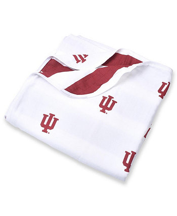 Муслиновое 4-слойное одеяло для младенцев Indiana Hoosiers размером 47 x 47 дюймов Three Little Anchors