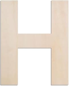 MGTECH 12 Inch Large Wooden Letter A, 1/4 in Thick Big Wood Letter for Crafts and Wall Decor MGTECH