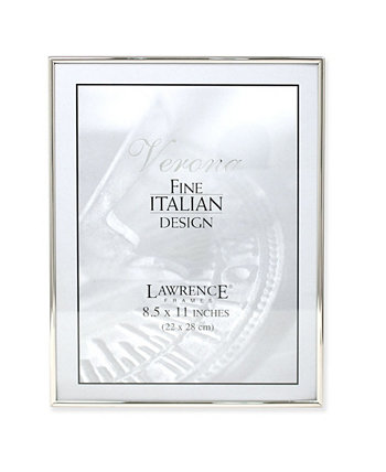 Металлическая рамка для фотографий Simply Silver - 8,5 x 11 дюймов Lawrence Frames