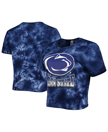 Женская темно-синяя укороченная футболка Penn State Nittany Lions Cloud-Dye ZooZatz