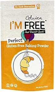 I'm Free Perfect Gluten-Free Baking Powder Vegan ⊘ Non-GMO Gluten-Free OU Kosher Certified - 8 oz. I'm Free