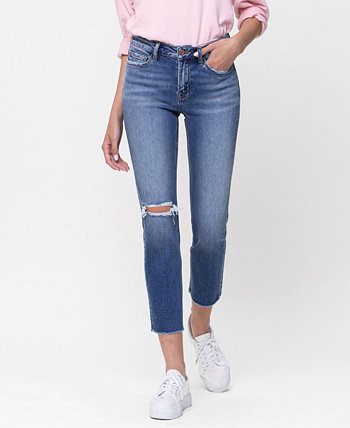 Женские прямые укороченные джинсы со средней посадкой VERVET