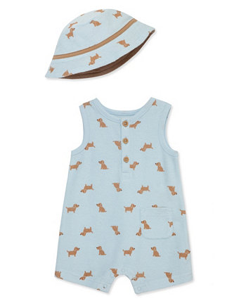 Baby Boys Romper with Hat Little Me