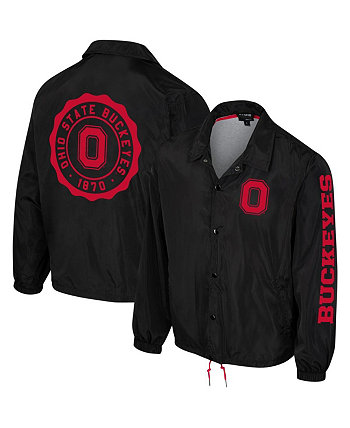 Мужская и женская черная куртка на кнопках Ohio State Buckeyes Coaches The Wild Collective