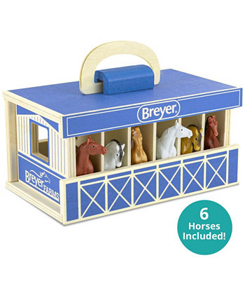 Horses BREYER Farms 1:32 Scale Stable Mate Play Set, 6 Piece BREYER