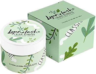 Lyon Lash Pro Gentle Eyelash Extension Cream Remover 15g 0.51fl. oz | Removes Lash Extension Glue Effectively| Low Irritation for Sensitive Skin | Essential Lash Extensions Supplies(Blueberry) Lyon lash