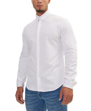 Мужская приталенная рубашка Modern с узким воротником RON TOMSON