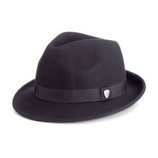 Мужская фетровая шляпа-федора с кнопками Scala Wool Felt Snap-Brim SCALA