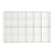 Pu Leather Jewelry Organizer Drawer, Jewelry Organizer Trays With Removable Dividers Flat Tray Unique Bargains