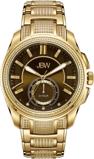 Часы-браслет Prince с бриллиантами, 45 мм JBW