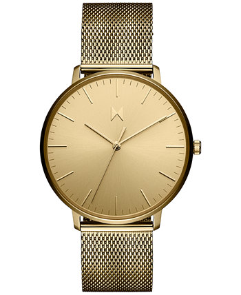 Тонкие мужские часы Legacy с сетчатым браслетом золотистого цвета, 42 мм MVMT