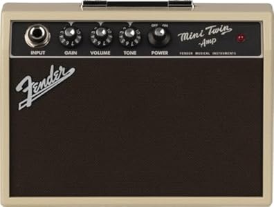 Гитарный усилитель Fender Mini ’65 Twin Amp, 1 Вт, с двумя 3-дюймовыми динамиками и управлением громкостью Fender