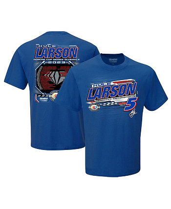 Мужская футболка Royal Kyle Larson с расписанием Кубка NASCAR 2023 Hendrick Motorsports Team Collection
