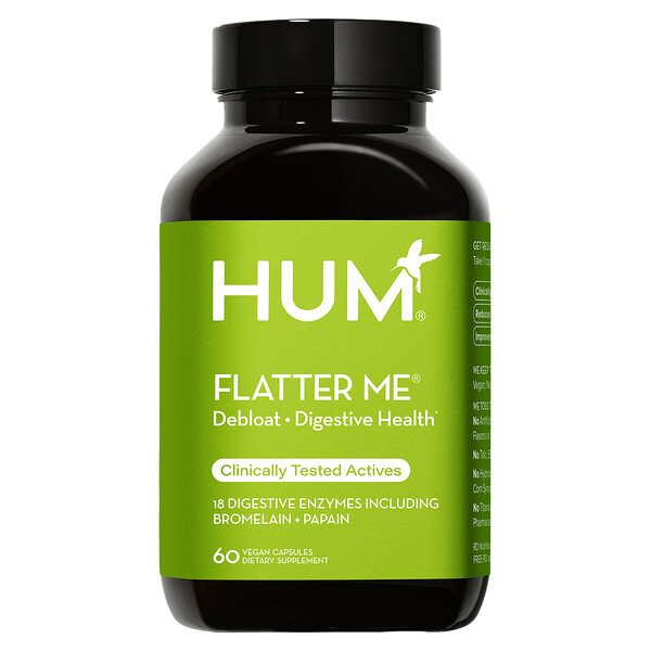 Flatter Me, 60 веганских капсул HUM Nutrition