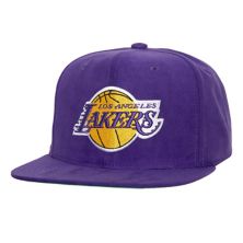 Men's Mitchell & Ness Purple Los Angeles Lakers Sweet Suede Snapback Hat Mitchell & Ness