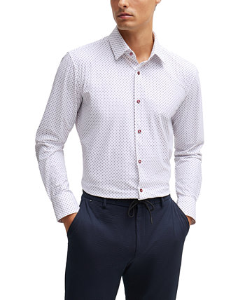 Men's Printed Performance Slim-Fit Shirt BOSS