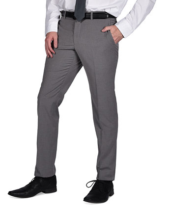 Портфолио Мужских эластичных костюмных брюк узкого кроя с микросеткой Perry Ellis