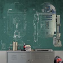 Звездные войны R2-D2 Наклейка на стену, набор из 5 предметов от RoomMates RoomMates