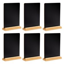 6 Pack Mini Chalkboard Signs With Stand For Table Decorations, Food Sign, 6 X 8&#34; Juvale