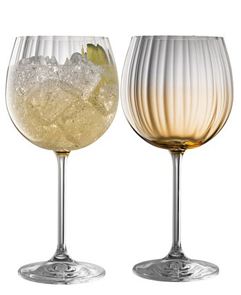 Galway Crystal Erne Gin Tonic Glasses, Set of 2 Belleek