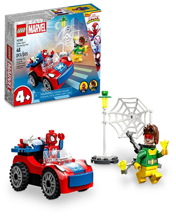Набор игрушек Marvel 10789 «Машина Человека-паука и Дока Ока» с минифигурками Спайди и Дока Ока Lego