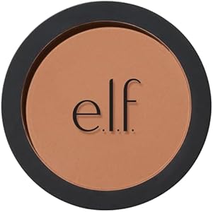 e.l.f. Primer-Infused Bronzer, Long-Lasting, Lightweight & Buildable Powder Bronzer, Delivers A Matte Finish, Vegan & Cruelty-Free, Catching Rays E.l.f.