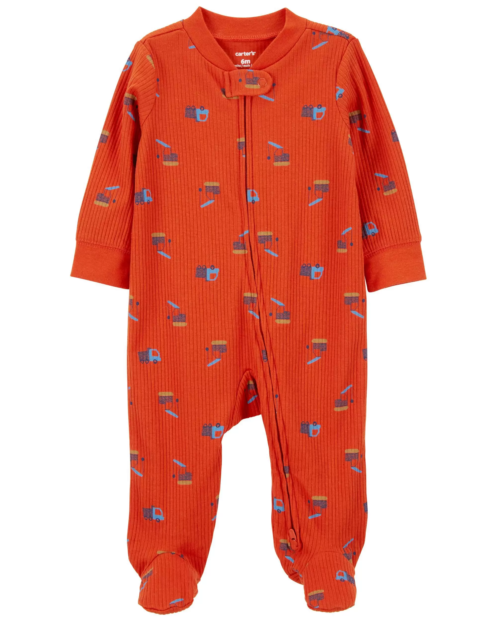 Пижама из смеси хлопка для сна и игр с двусторонней молнией для малышей Carter's
