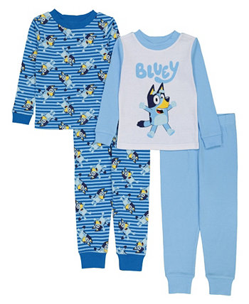 Голубая пижама для мальчиков для малышей, комплект из 4 предметов AME