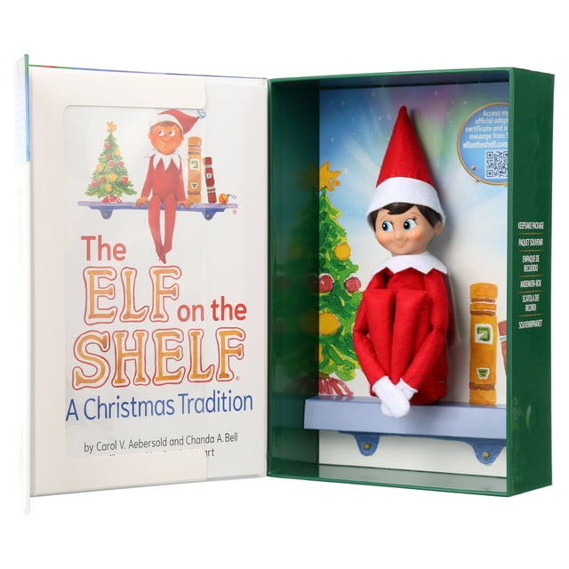 The Elf on the Shelf: A Christmas Tradition - Boy Scout Elf with Blue Eyes - Includes Artfully Illustrated Storybook, Keepsake Box and Official Adoption Certificate The Elf on the Shelf