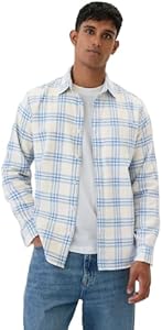 GAP Men's Long Sleeve Flannel Button-Down Shirt Gap