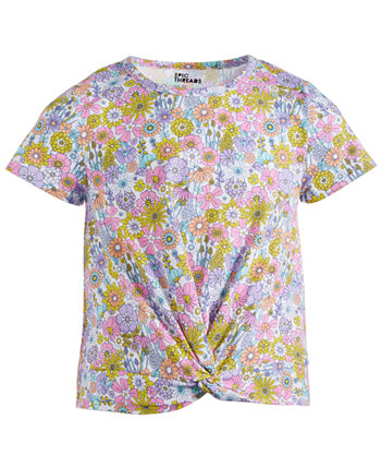 Big Girls Blooming Twist-Front Printed Top, Created for Macy's Epic Threads