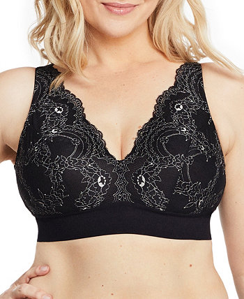 Женский Бюстгальтер Glamorise Lexington Lace Plunge Wireless Glamorise