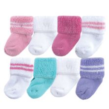 Махровые носки Luvable Friends для новорожденных и малышей, розово-серые Luvable Friends