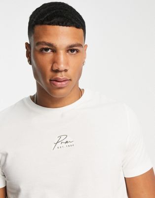 Белая футболка с круглым вырезом из пике Jack & Jones Premium Jack & Jones