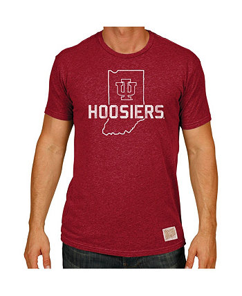 Мужская футболка Crimson Indiana Hoosiers Big and Tall Mock Twist Original Retro Brand