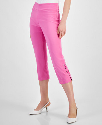 Women's Side Lace-Up Capri Pants, Created for Macy's J&M Collection