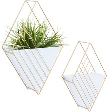 Modern Iron Wall Planter - Set of 2 COSMO BY COSMOPOLITAN