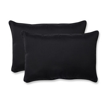 Большая прямоугольная декоративная подушка Fresco Black, набор из 2 шт. Pillow Perfect