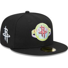 Мужская облегающая шляпа New Era Black Houston Rockets Color Pack 59FIFTY New Era