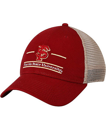 Мужская гранатовая регулируемая шляпа с логотипом штата Флорида Seminoles Bar Trucker Game