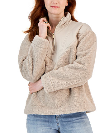 Женский пуловер с застежкой-молнией в смешанном стиле, созданный для Macy's Style & Co