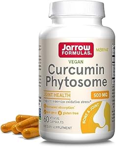 Jarrow Formulas Curcumin Phytosome 500 mg - 60 Veggie Capsules (Капсулы на растительной основе) - Formulated with Meriva - Antioxidant Support Supplement - Joint Health & Support - 60 Servings (Порции) Jarrow Formulas