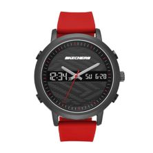 Мужские аналогово-цифровые часы Skechers® Lawndale Red с силиконовым покрытием SKECHERS